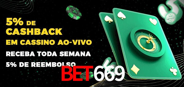 Promoções do cassino ao Vivo bet669